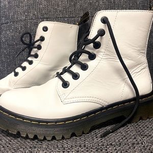 Dr. Martens White Luana Combat Boots